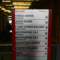 Directional sign - main level
